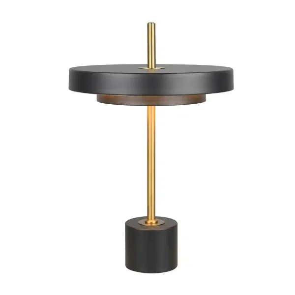 LÁMPARA DE MESA LED 12W REGULABLE 2300-3000-4000K NEGRO ORO ELIX