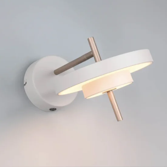 APLIQUE DE PARED LED 10W REGULABLE 2300-3000-4000K GRIS CÁLIDO ELIX 2