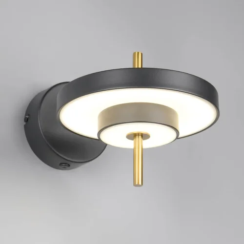 APLIQUE DE PARED LED 10W REGULABLE 2300-3000-4000K NEGRO ORO ELIX