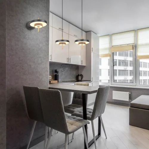 APLIQUE DE PARED LED 10W REGULABLE 2300-3000-4000K NEGRO ORO ELIX