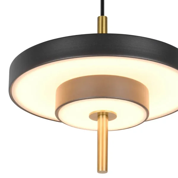 LÁMPARA DE TECHO LED 10W REGULABLE 2300-3000-4000K NEGRO ORO ELIX