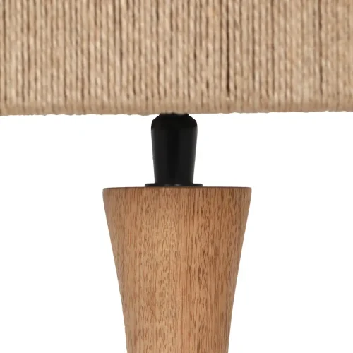 LÁMPARA DE MESA MADERA NATURAL/YUTE E27 TAIS