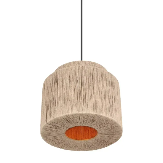 LÁMPARA DE TECHO 1 LUZ YUTE NATURAL Ø31CM E27 LEIKO