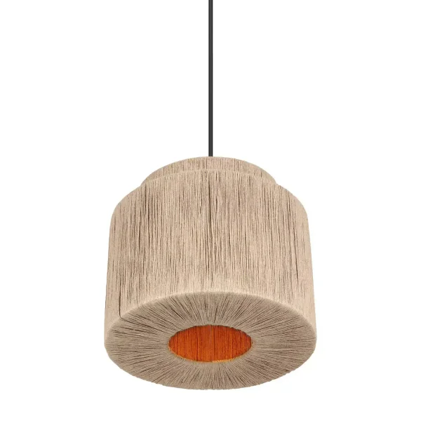 LÁMPARA DE TECHO 1 LUZ YUTE NATURAL Ø31CM E27 LEIKO