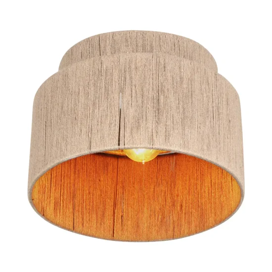 PLAFÓN DE TECHO 1 LUZ YUTE NATURAL E27 LEIKO 2