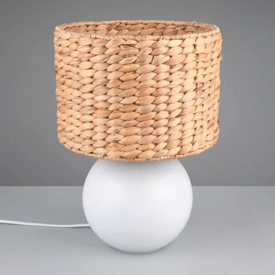 LÁMPARA DE MESA CERÁMICA PANTALLA ALGAS MARINAS 40CM PADINA 2