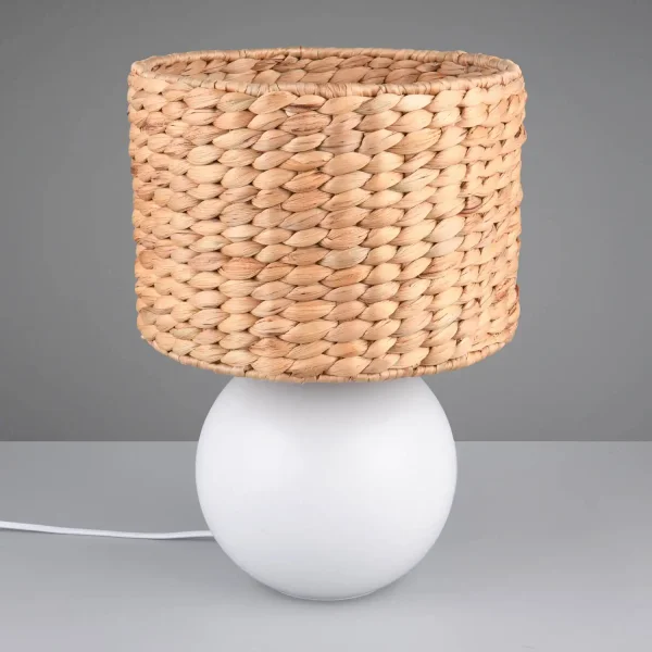 LÁMPARA DE MESA CERÁMICA PANTALLA ALGAS MARINAS 40CM PADINA