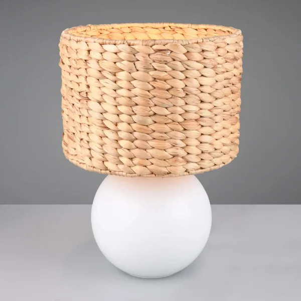 LÁMPARA DE MESA CERÁMICA PANTALLA ALGAS MARINAS 40CM PADINA