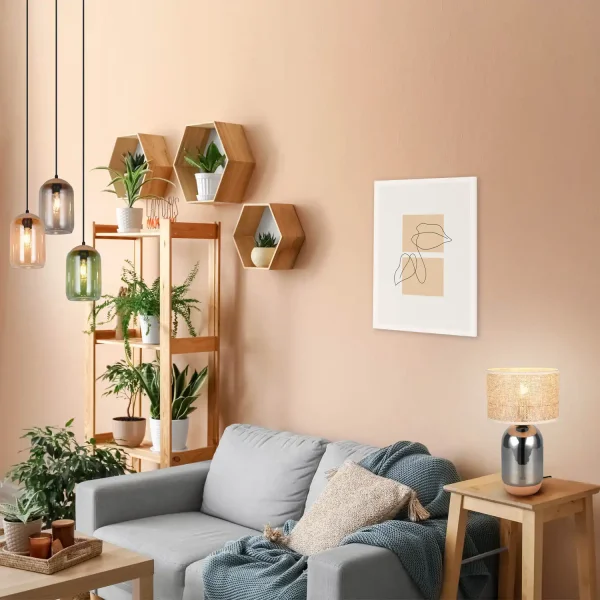 LÁMPARA DE MESA EN VIDRIO 43CM CELINE