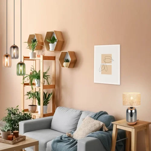 LÁMPARA DE MESA EN VIDRIO 43CM CELINE