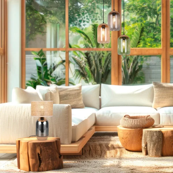 LÁMPARA DE MESA EN VIDRIO 43CM CELINE