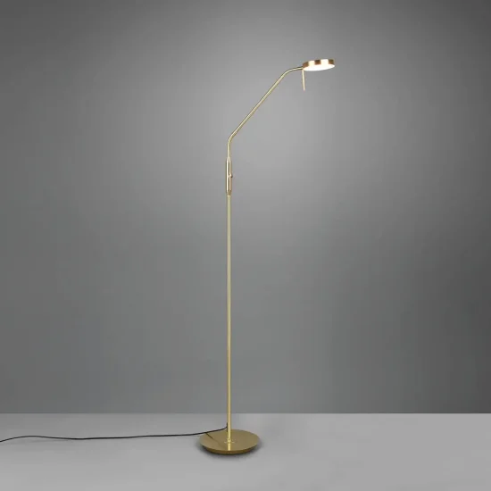 LÁMPARA DE PIE LED 12W REGULABLE BRONCE MATE EDEN