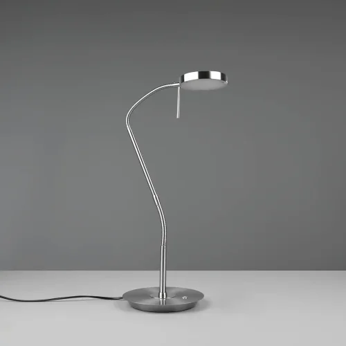 LÁMPARA DE MESA LED 12W REGULABLE NÍQUEL MATE EDEN