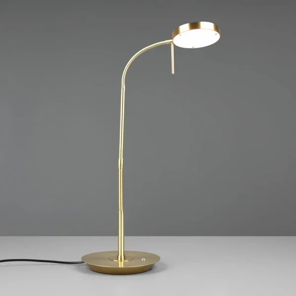 LÁMPARA DE MESA LED 12W REGULABLE BRONCE MATE EDEN