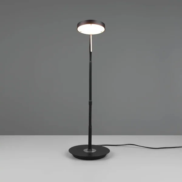 LÁMPARA DE MESA LED 12W REGULABLE ESTERA NEGRA EDEN