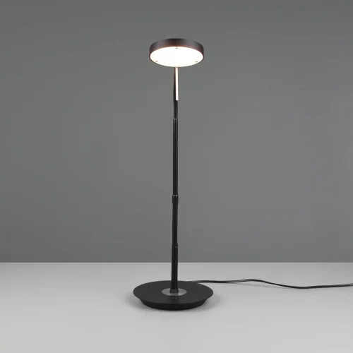 LÁMPARA DE MESA LED 12W REGULABLE ESTERA NEGRA EDEN