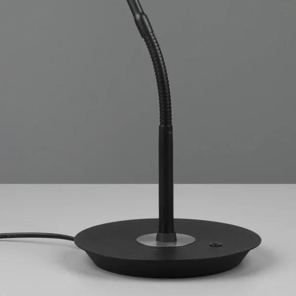 LÁMPARA DE MESA LED 12W REGULABLE ESTERA NEGRA EDEN