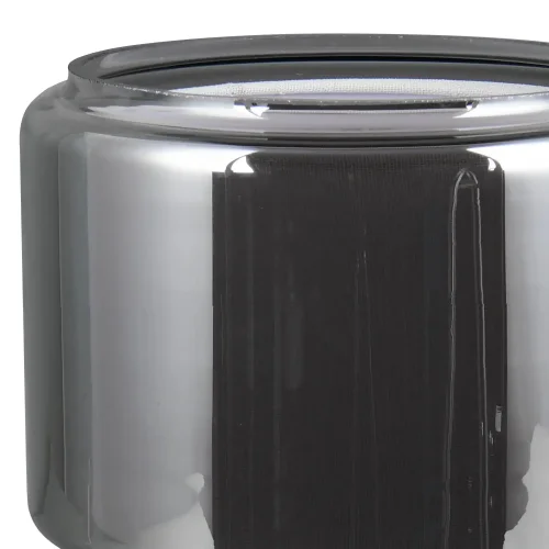 LÁMPARA DE MESA EN VIDRIO ACERO CROMADO ISEN