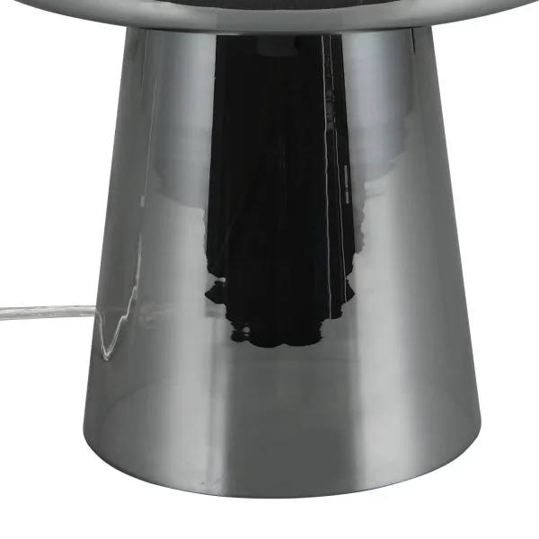 LÁMPARA DE MESA EN VIDRIO ACERO CROMADO ISEN