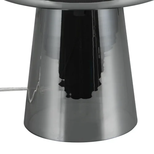 LÁMPARA DE MESA EN VIDRIO ACERO CROMADO ISEN