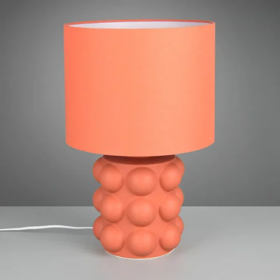 LÁMPARA DE MESA CERÁMICA ALBARICOQUE 47CM E27 LOREEN 2