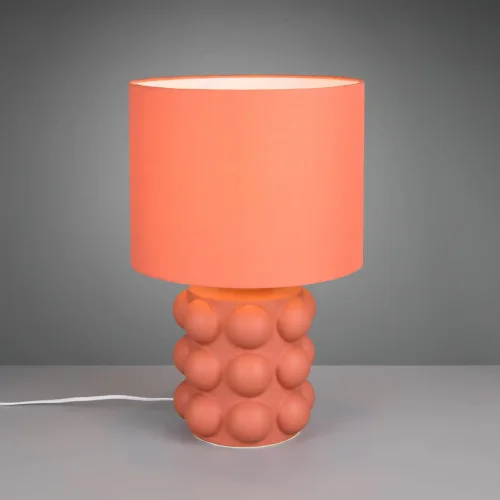 LÁMPARA DE MESA CERÁMICA ALBARICOQUE 47CM E27 LOREEN