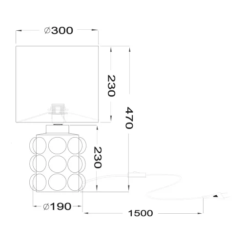LÁMPARA DE MESA CERÁMICA ALBARICOQUE 47CM E27 LOREEN