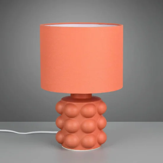 LÁMPARA DE MESA CERÁMICA ALBARICOQUE 30CM E14 LOREEN 2