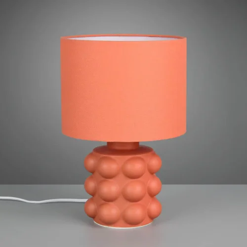 LÁMPARA DE MESA CERÁMICA ALBARICOQUE 30CM E14 LOREEN