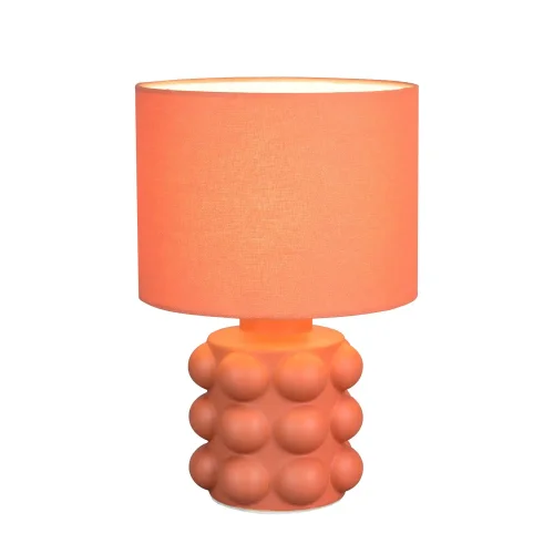 LÁMPARA DE MESA CERÁMICA ALBARICOQUE 30CM E14 LOREEN