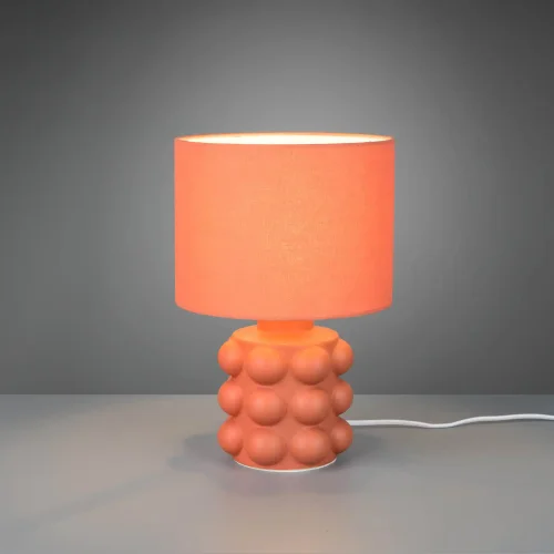 LÁMPARA DE MESA CERÁMICA ALBARICOQUE 30CM E14 LOREEN