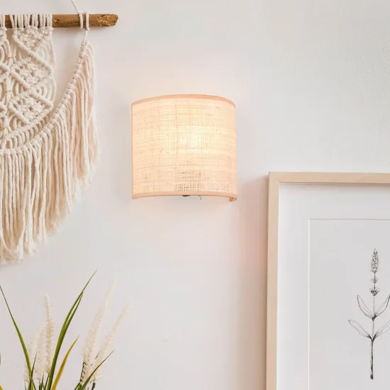 APLIQUE DE PARED PANTALLA EN ALGAS MARINAS E27 TERESA 2