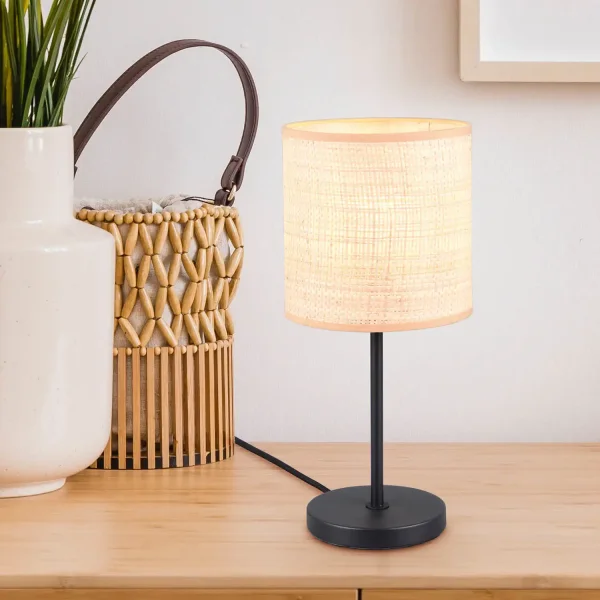 LÁMPARA DE MESA PANTALLA EN ALGAS MARINAS E27 TERESA