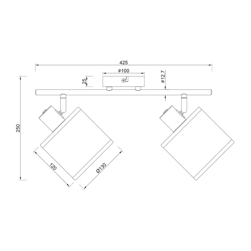 FOCO 2 LUCES PANTALLA EN ALGAS MARINAS E14 TERESA