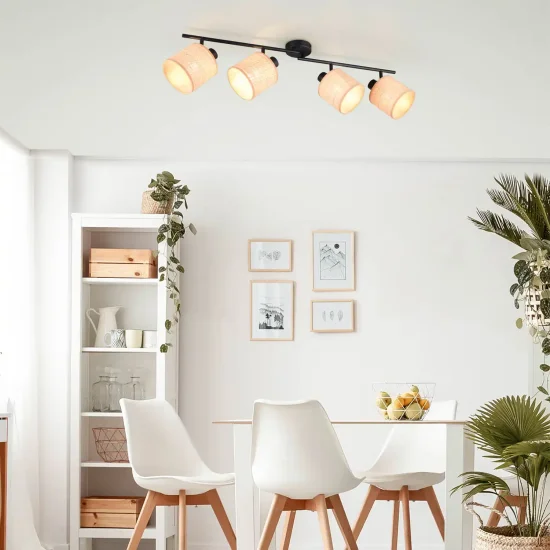 FOCO 4 LUCES PANTALLA EN ALGAS MARINAS E14 TERESA 2