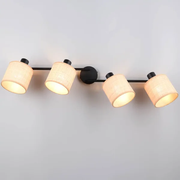 FOCO 4 LUCES PANTALLA EN ALGAS MARINAS E14 TERESA