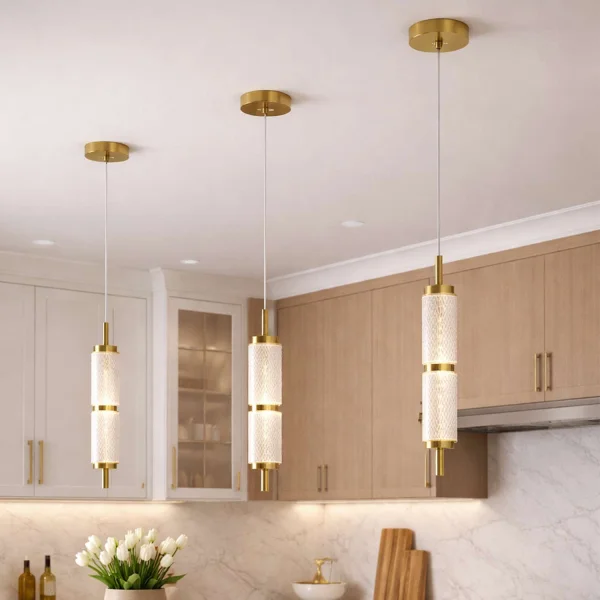 LÁMPARA DE TECHO LED 8W 3000-6500K DORADA AMBARINA