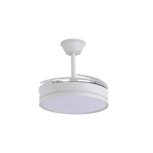 VENTILADOR DE TECHO LED 40W REGULABLE ASPAS RETRÁCTILES BLANCO CANDOR