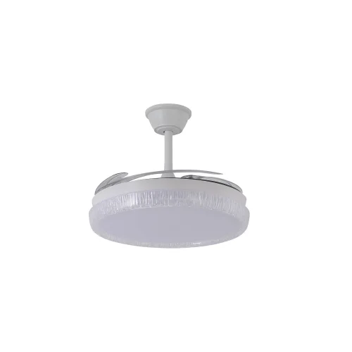 VENTILADOR DE TECHO LED 55W REGULABLE ASPAS RETRÁCTILES BLANCO NERIO