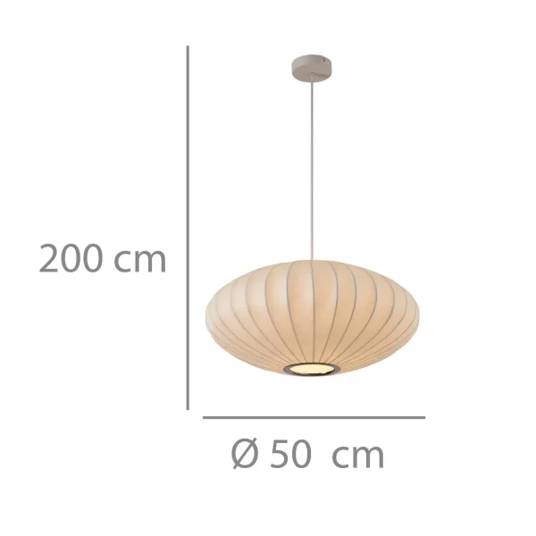 LÁMPARA DE TECHO 1 LUZ E27 50CM FILORA