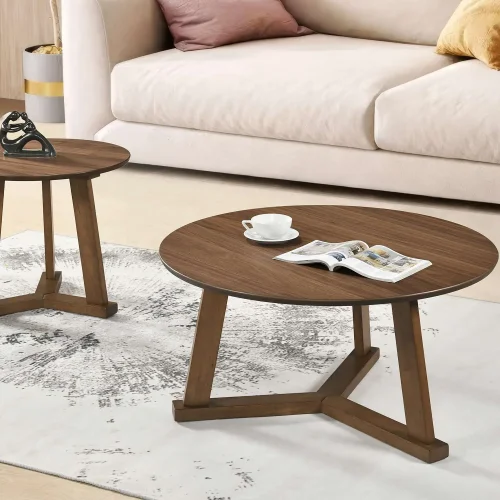 MESA DE CENTRO DAFNE 90CM NOGAL MDF