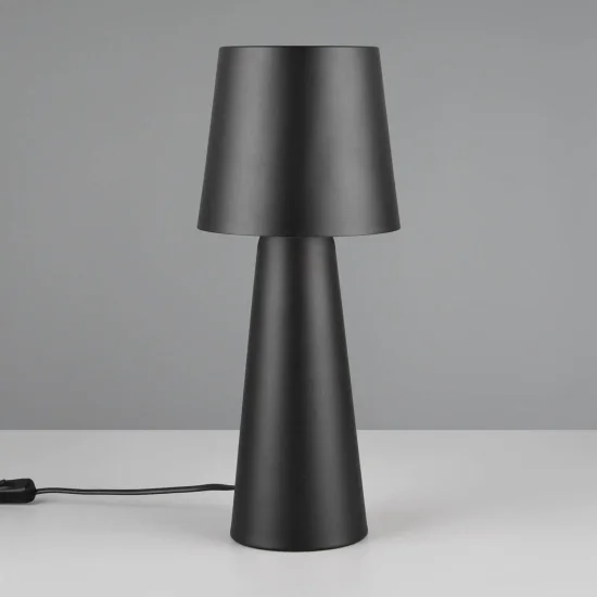 LÁMPARA DE MESA METAL NEGRO E27 OBELVIA 2