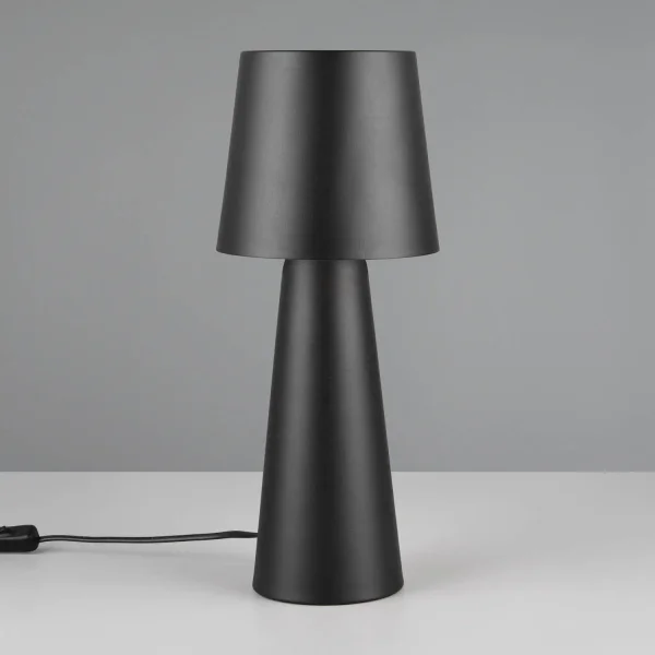 LÁMPARA DE MESA METAL NEGRO E27 OBELVIA