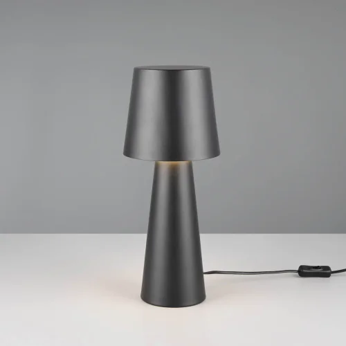 LÁMPARA DE MESA METAL NEGRO E27 OBELVIA