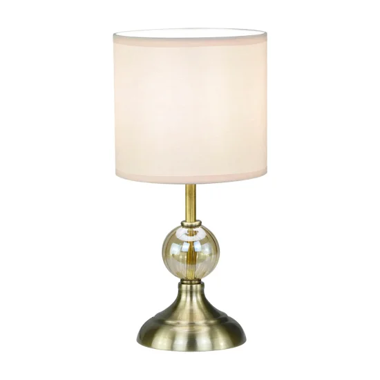 LÁMPARA DE MESA METAL CUERO E14 MIRABELLA