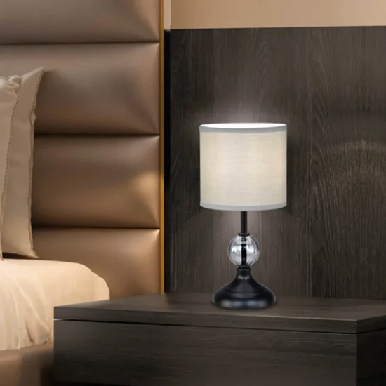 LÁMPARA DE MESA METAL NEGRO E14 MIRABELLA 2