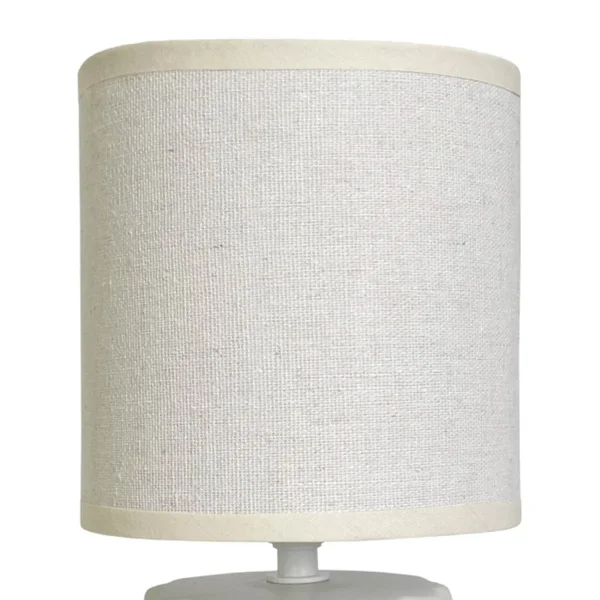 LÁMPARA DE MESA CERÁMICA BLANCA E14 BONNIE