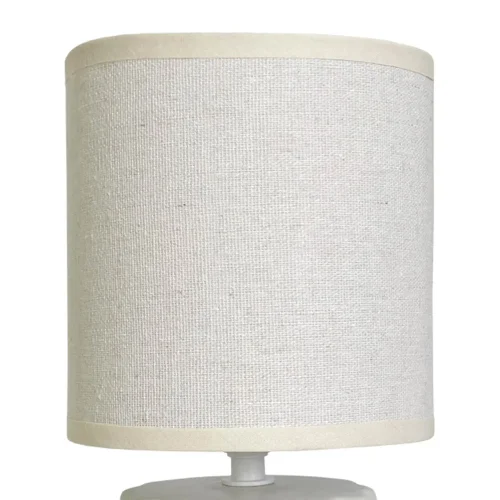 LÁMPARA DE MESA CERÁMICA BLANCA E14 BONNIE