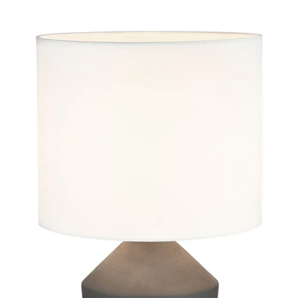 LÁMPARA DE MESA CERÁMICA MARRÓN 52CM BASILEA