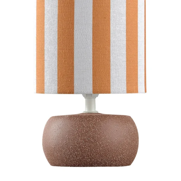 LÁMPARA DE MESA EN CERÁMICA MARRÓN E14 27CM ZAIRE